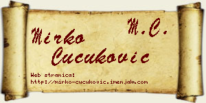 Mirko Čučuković vizit kartica